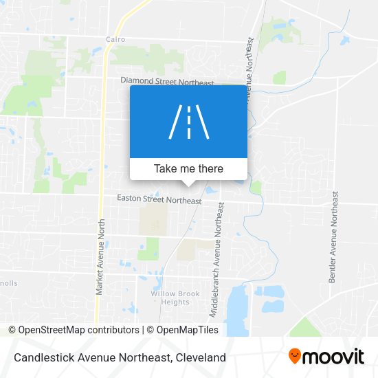 Candlestick Avenue Northeast map