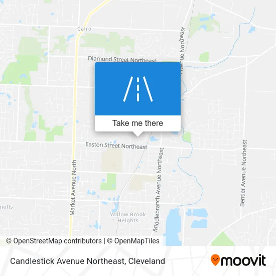 Candlestick Avenue Northeast map