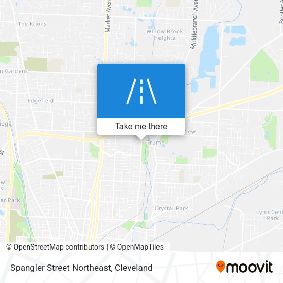 Spangler Street Northeast map