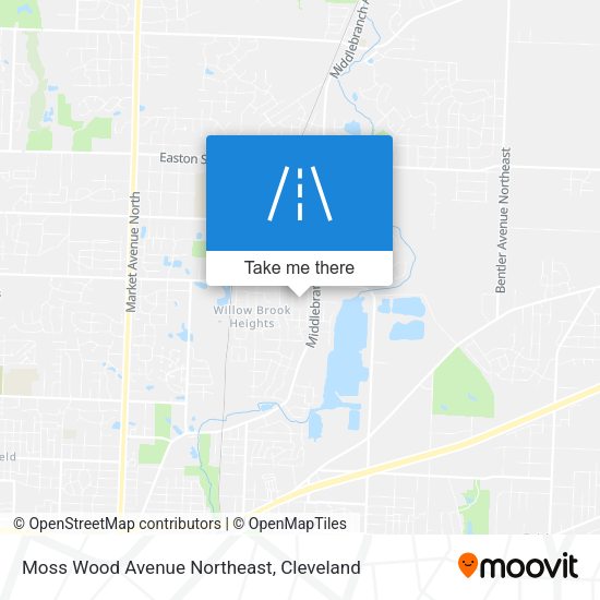 Moss Wood Avenue Northeast map