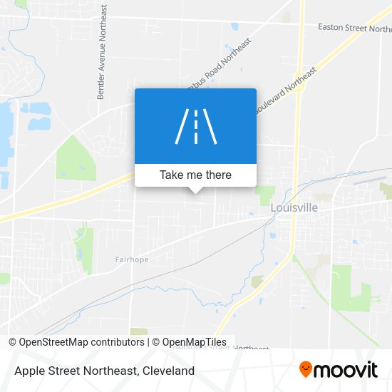 Apple Street Northeast map