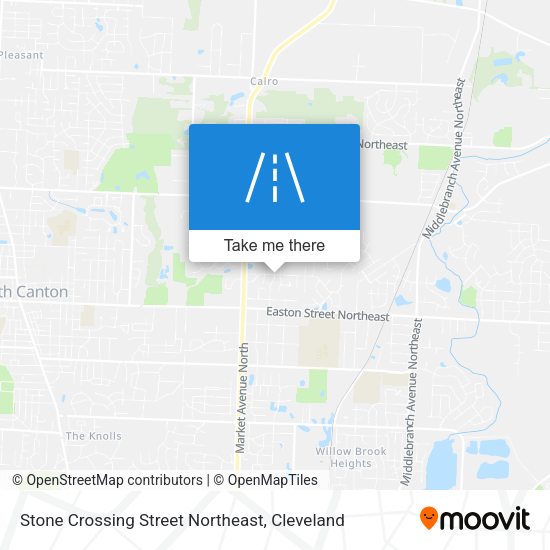 Stone Crossing Street Northeast map