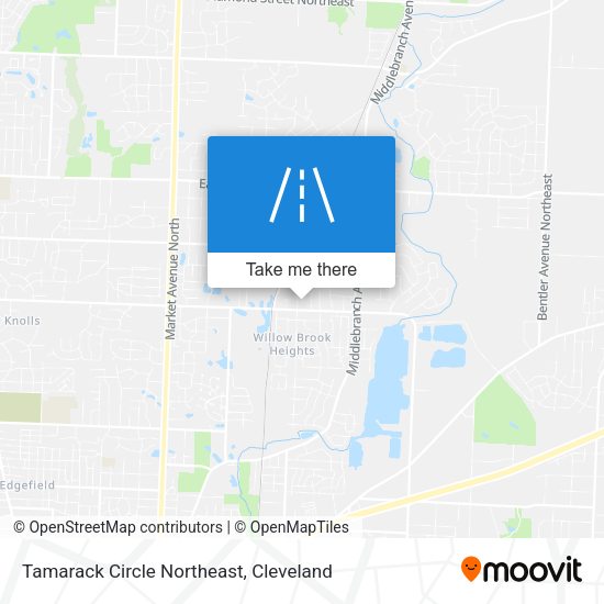 Tamarack Circle Northeast map