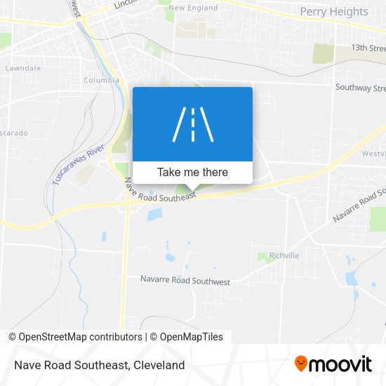 Mapa de Nave Road Southeast