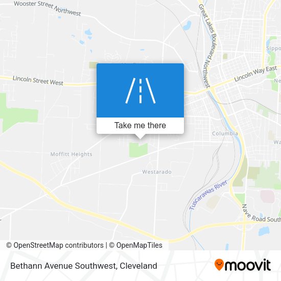 Mapa de Bethann Avenue Southwest