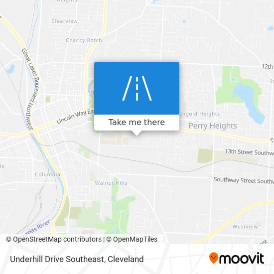 Mapa de Underhill Drive Southeast