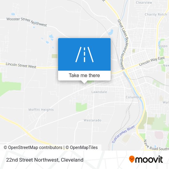 22nd Street Northwest map