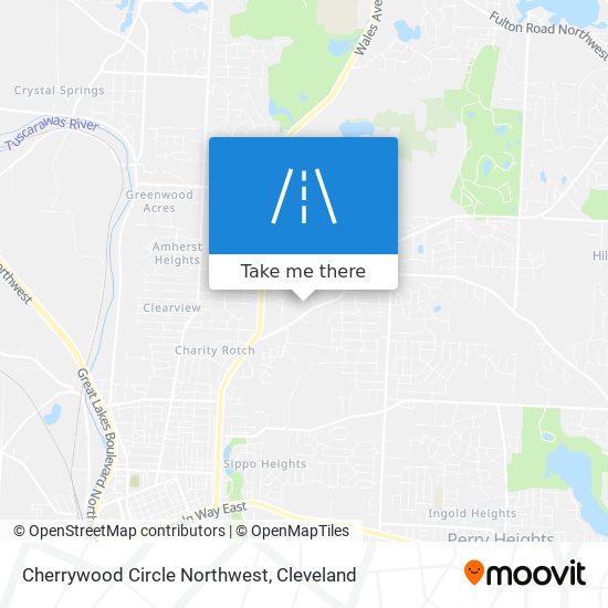 Cherrywood Circle Northwest map