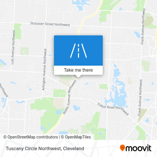 Tuscany Circle Northwest map