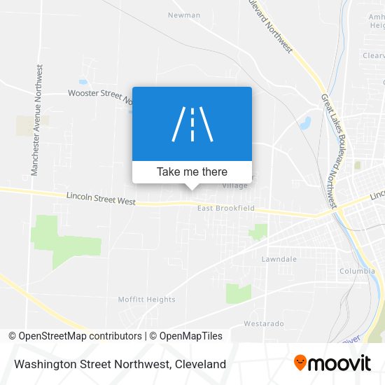 Washington Street Northwest map