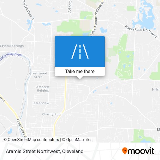 Aramis Street Northwest map