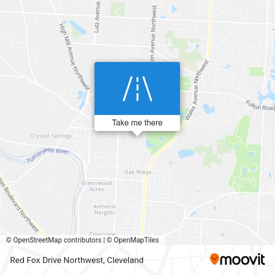 Red Fox Drive Northwest map