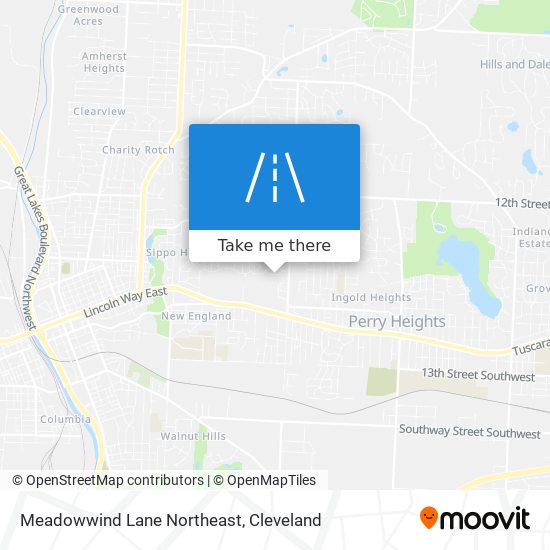 Mapa de Meadowwind Lane Northeast