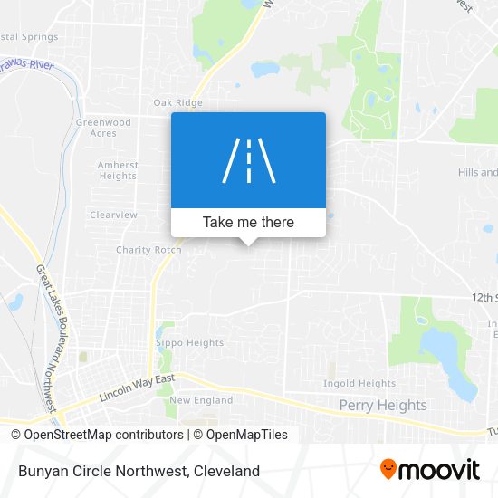 Mapa de Bunyan Circle Northwest