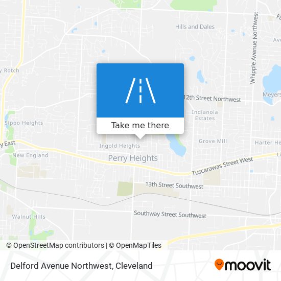 Mapa de Delford Avenue Northwest