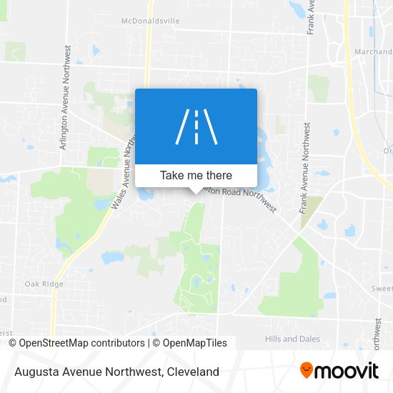 Augusta Avenue Northwest map