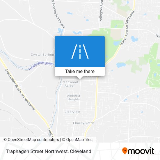 Mapa de Traphagen Street Northwest