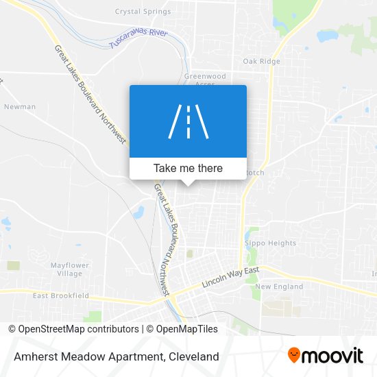 Mapa de Amherst Meadow Apartment