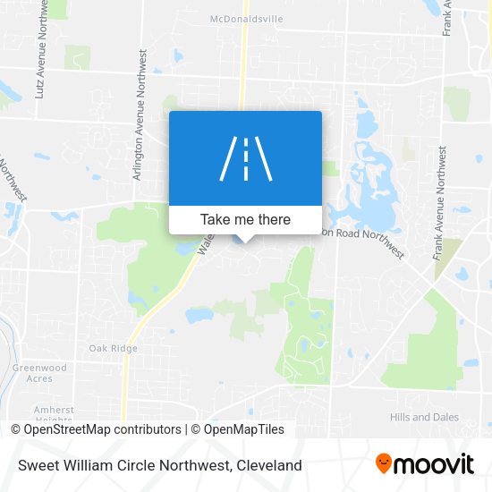 Sweet William Circle Northwest map