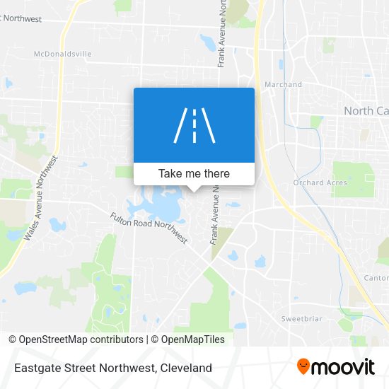 Mapa de Eastgate Street Northwest