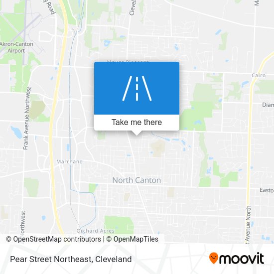 Mapa de Pear Street Northeast