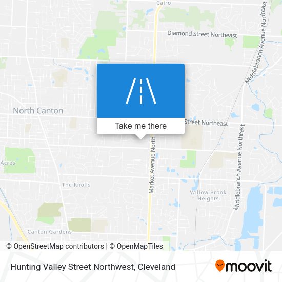 Hunting Valley Street Northwest map