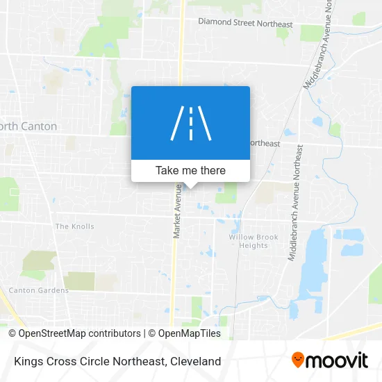Kings Cross Circle Northeast map