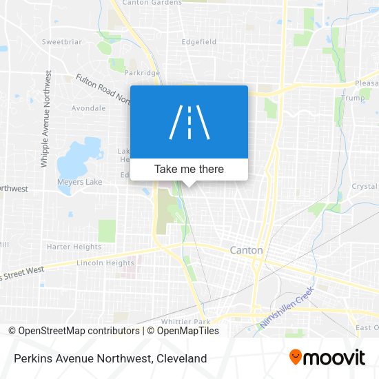 Perkins Avenue Northwest map