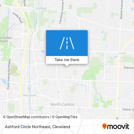 Ashford Circle Northeast map