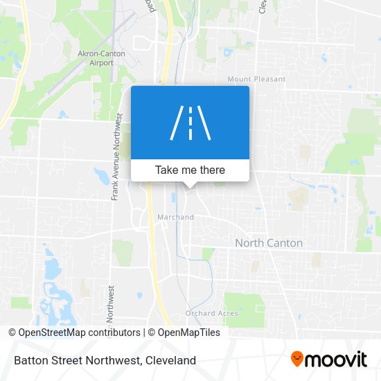 Mapa de Batton Street Northwest