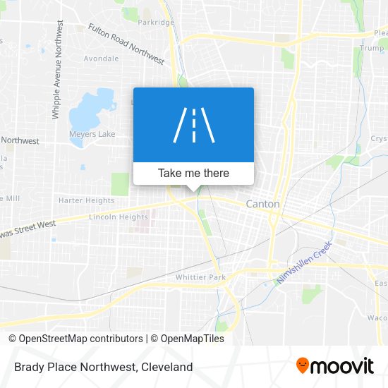 Brady Place Northwest map