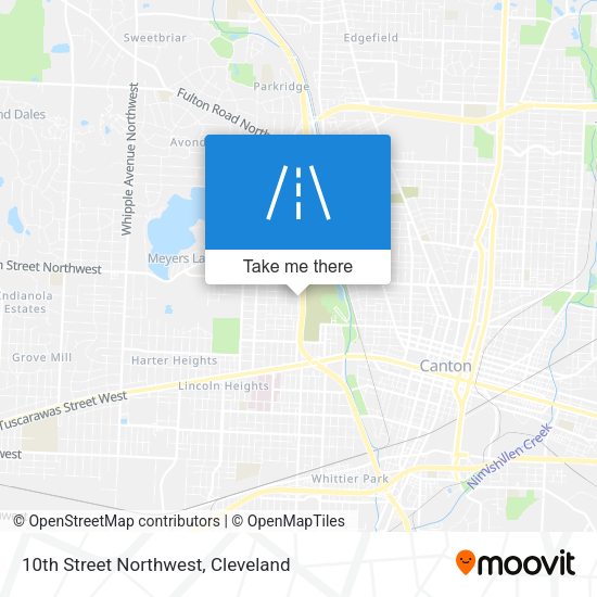 10th Street Northwest map