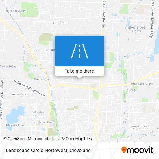 Landscape Circle Northwest map