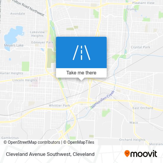Cleveland Avenue Southwest map