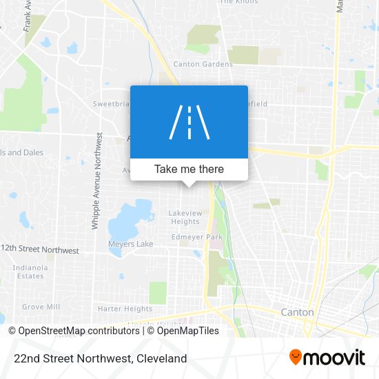 22nd Street Northwest map