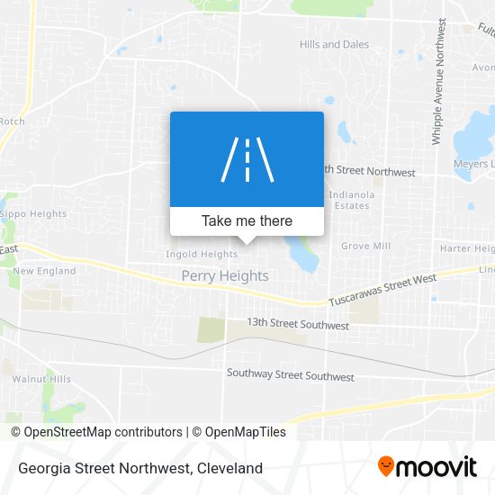 Georgia Street Northwest map