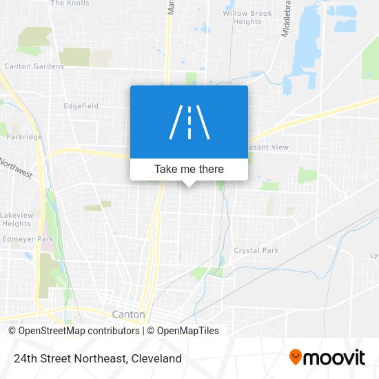 24th Street Northeast map