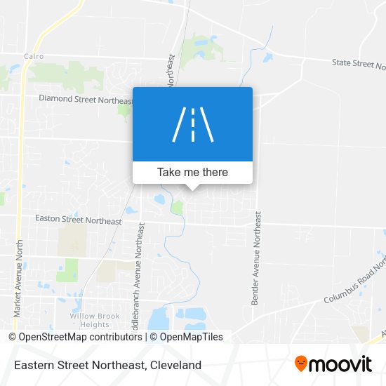 Eastern Street Northeast map