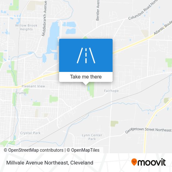 Millvale Avenue Northeast map