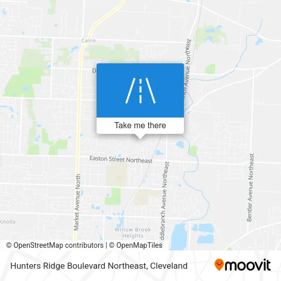 Hunters Ridge Boulevard Northeast map