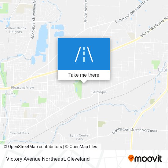 Victory Avenue Northeast map