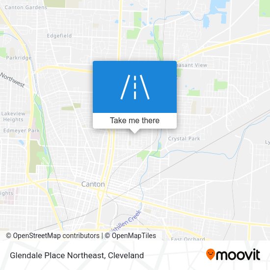 Mapa de Glendale Place Northeast