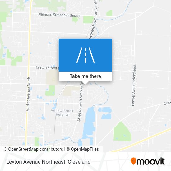 Leyton Avenue Northeast map