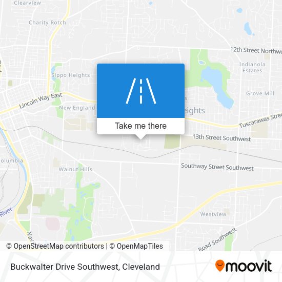 Buckwalter Drive Southwest map