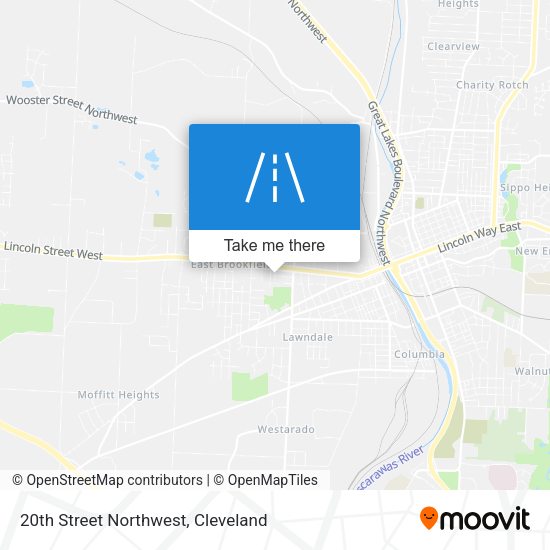 20th Street Northwest map