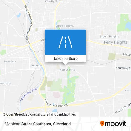 Mapa de Mohican Street Southeast