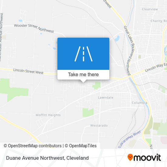Duane Avenue Northwest map