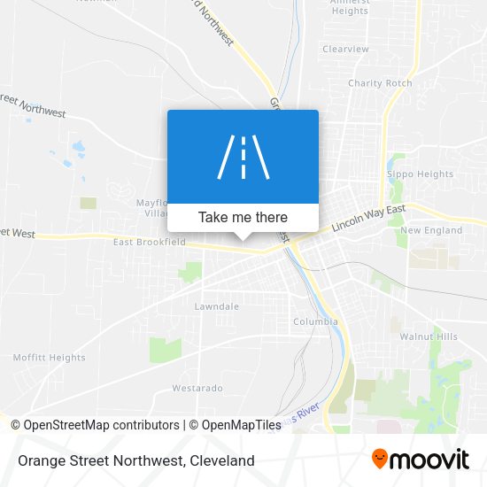 Orange Street Northwest map