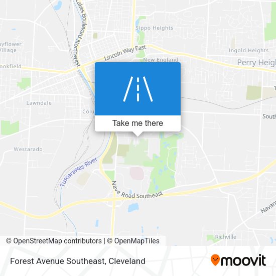 Forest Avenue Southeast map