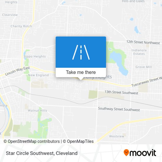 Star Circle Southwest map
